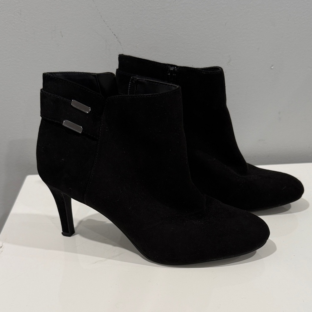 Alfani Sleek Black Ankle Booties